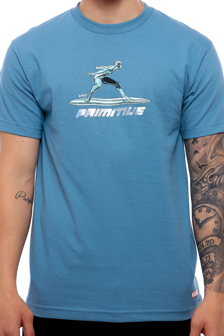 Primitive X Marvel Silver Surfer Tshirt Slate Blue